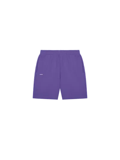 Pangaia 365 Midweight Mid-length Shorts In Ultraviolet