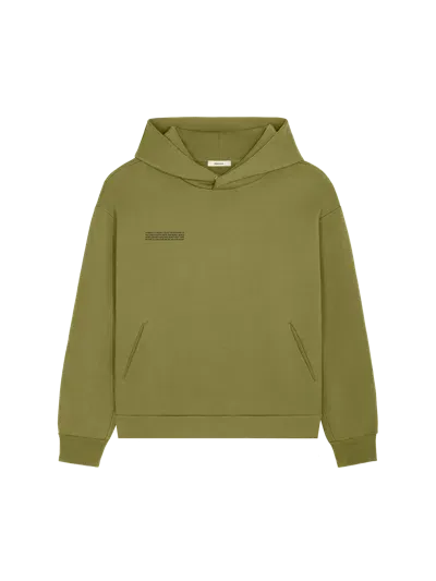 Pangaia Dna Soft Organic Cotton Hoodie In Green