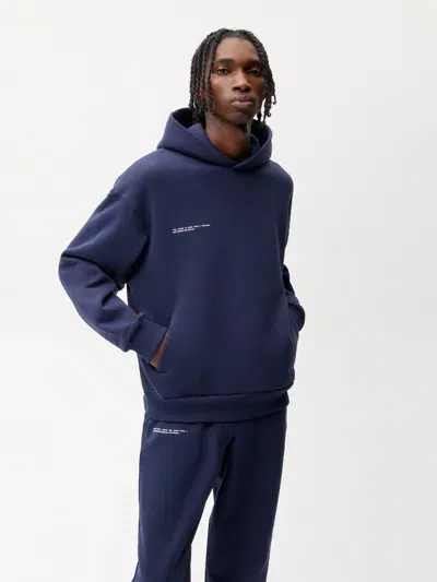 Pangaia Mens 365 Heavyweight Soft Organic Cotton Hoodie In Navy Blue