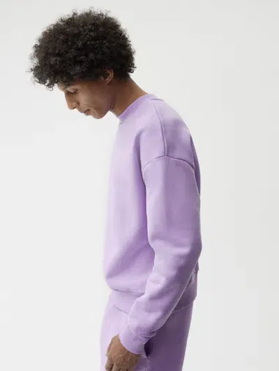 Pangaia Mens 365 Heavyweight Sweatshirt In Orchid Purple