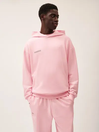 Pangaia Mens 365 Midweight Soft Organic Cotton Hoodie In Magnolia Pink