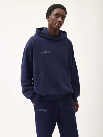 Pangaia Mens 365 Midweight Soft Organic Cotton Hoodie In Navy Blue