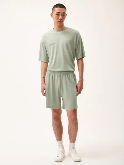 Pangaia Mens Dna Frutfiber Shorts In Moss Green