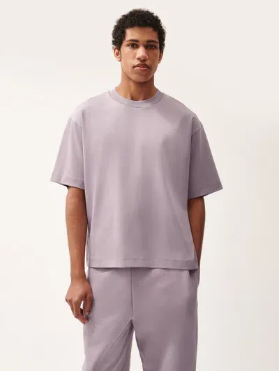 Pangaia Mens Dna Oversized T-shirt In Raisin Purple