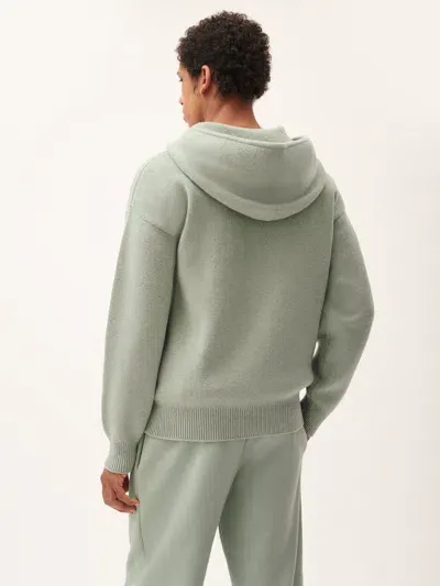 Pangaia Mens Dna Recycled Cashmere Soft Organic Cotton Hoodie In Green