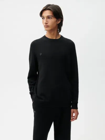 Pangaia Mens Recycled Cashmere Crewneck Sweatshirt In Black