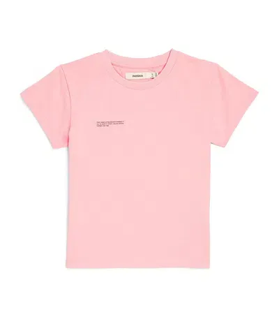 Pangaia Kids' Organic Cotton 365 T-shirt In Pink