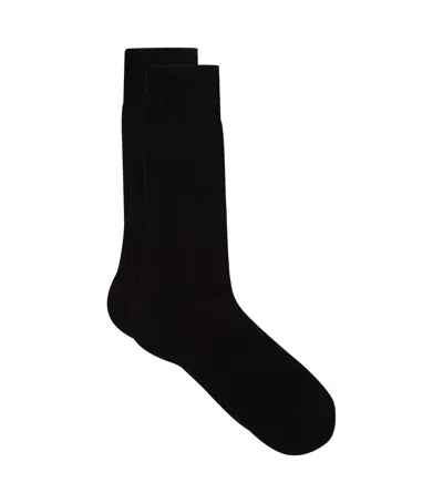 Pantherella Cashmere-blend Socks In Black