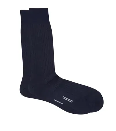 Pantherella Knightsbridge Cashmere Socks In Navy