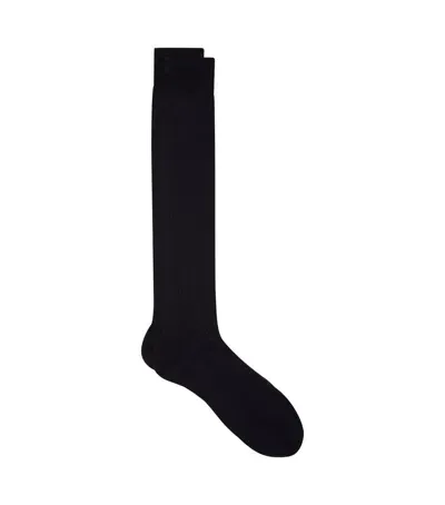 Pantherella Merino Wool Socks In Navy