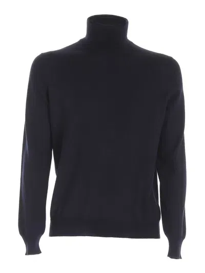 Paolo Fiorillo Wool Turtleneck In Blue