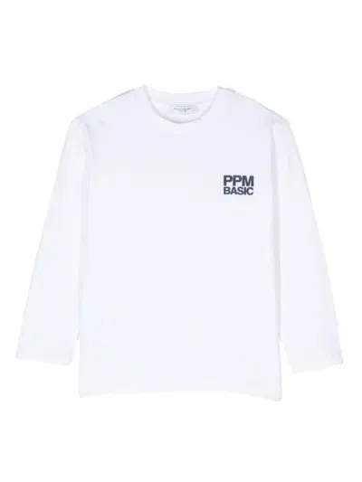 Paolo Pecora Kids' Logo-appliqué T-shirt In White