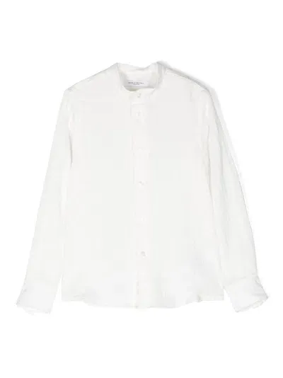 Paolo Pecora Kids' Long-sleeved Shirt In White