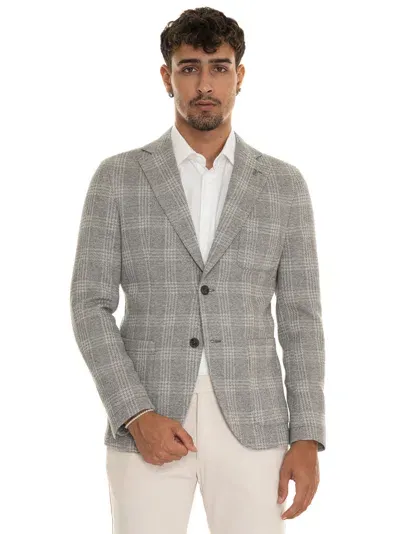 Paoloni Jacket Without Lining Decostruita In Light Grey