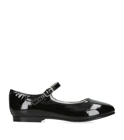 Papouelli Kids' Patent Leather Siena Mary Janes In Black