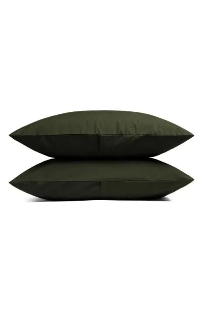 Parachute Set Of 2 Brushed Cotton Pillowcases In Evergreen