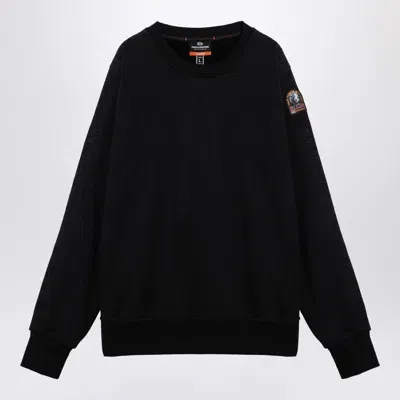 Parajumpers Black Cotton Crewneck Sweatshirt Men