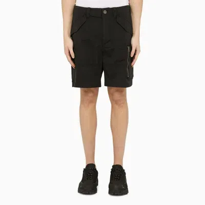 Parajumpers Black Multi-pocket Bermuda Shorts