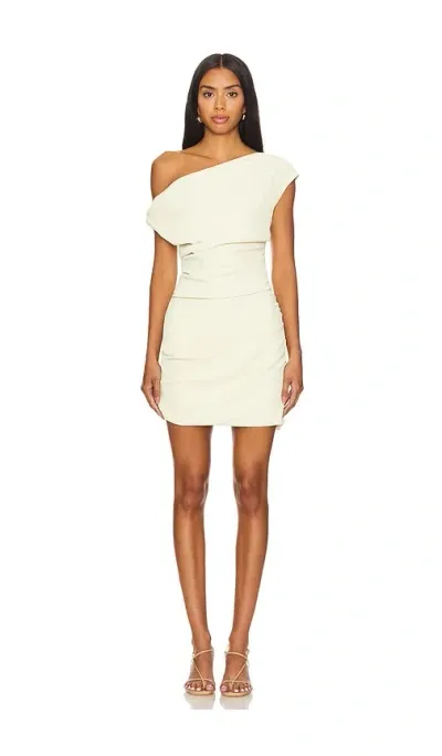 Paris Georgia Ssense Work Capsule – Off-white Remmy Minidress In Ivory