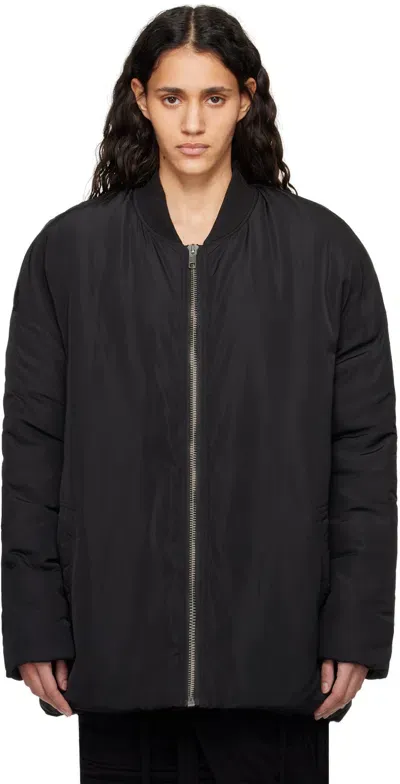 Paris Georgia Ssense Exclusive Black 'elemental By ' Oversized Bomber Jacket