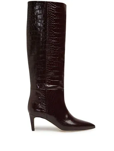 Paris Texas Coco Knee High Boots In Red