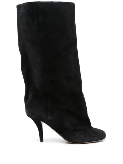 Paris Texas 85mm Suede Boots In Black