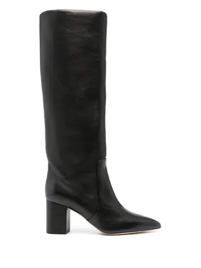 Paris Texas Anja 70mm Leather Boots In Black