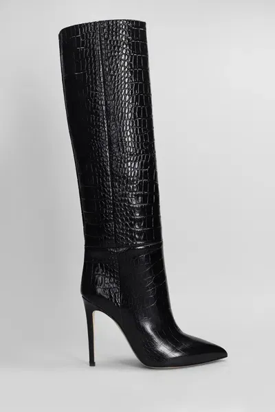 Paris Texas High Heels Boots In Black