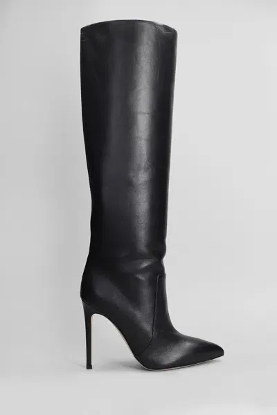 Paris Texas High Heels Boots In Black Leather