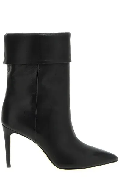 Paris Texas High Stiletto Heel Ankle Boots In Black