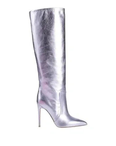 Paris Texas 115mm Leather Stiletto Boots In Purple