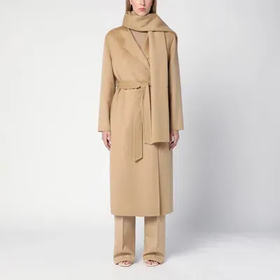 P.a.r.o.s.h . Beige Wool Coat With Scarf