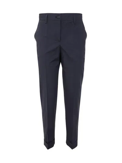 P.a.r.o.s.h . Cropped Tailored Trousers In Blue