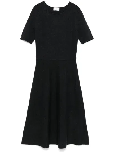 P.a.r.o.s.h Knitted Midi Dress In Black