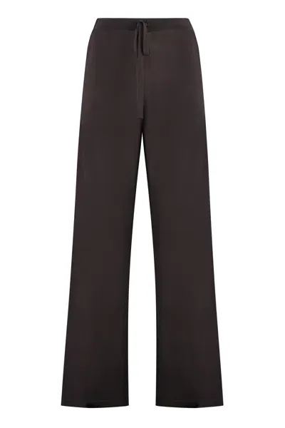 P.a.r.o.s.h Knitted Trousers In Brown