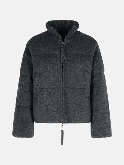 P.a.r.o.s.h 'last' Grey Wool Blend Down Jacket