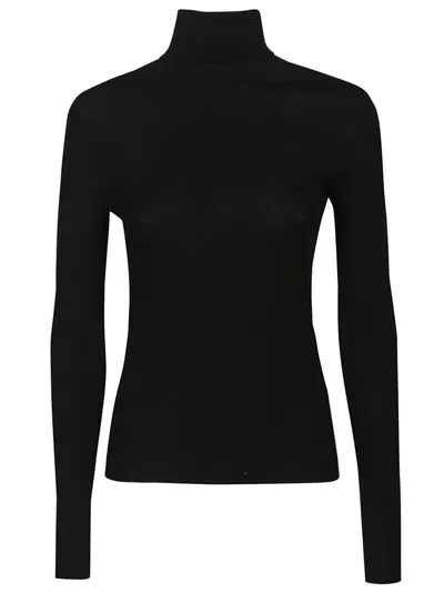 P.a.r.o.s.h Leila Turtle Neck Sweater In Black