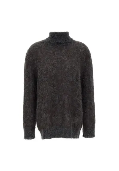 P.a.r.o.s.h Liam Wool And Mohair Sweater In Black