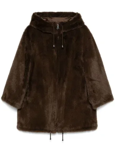 P.a.r.o.s.h Pathos Coat In Brown