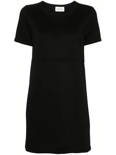 P.a.r.o.s.h Remix Midi Dress In Black