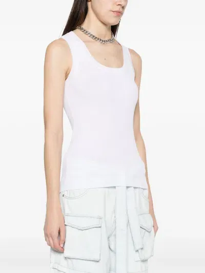 P.a.r.o.s.h . Fine-ribbed Tank Top In Fior Di Pesco