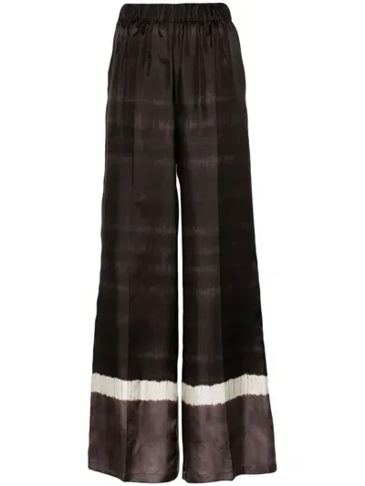 P.a.r.o.s.h Silk Trousers In Brown