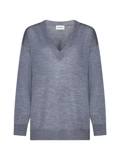 P.a.r.o.s.h Sweater In Light Grey Melange