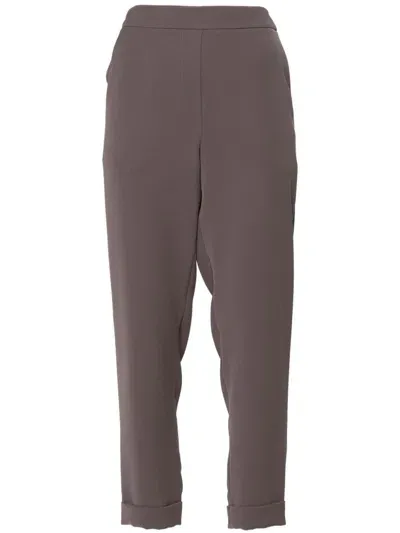 P.a.r.o.s.h Tapered Trousers In Grey