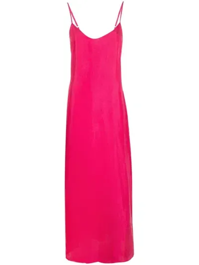 P.a.r.o.s.h Tie-back Maxi Dress In Pink