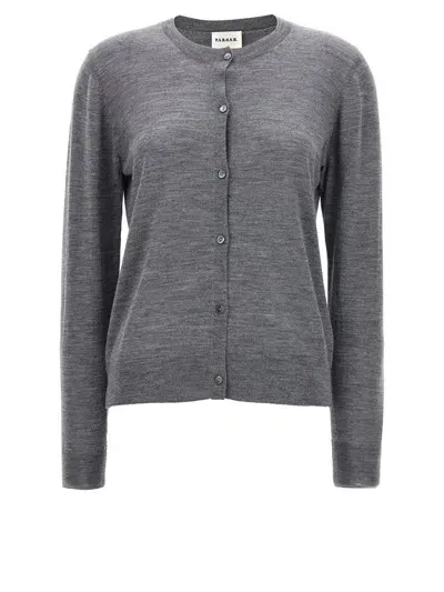 P.a.r.o.s.h . Wool Blend Cardigan In Grey