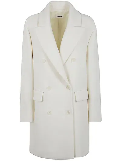 P.a.r.o.s.h Chubby Double-breasted Jacket In White