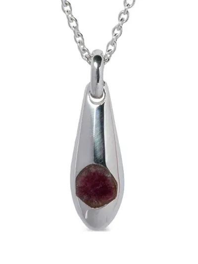 Parts Of Four Chrysalis Pendant Necklace In Silver