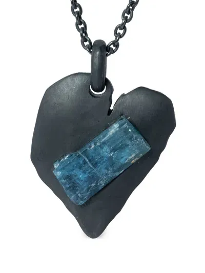 Parts Of Four Heart Necklace In Black