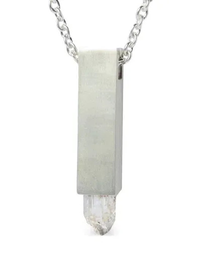 Parts Of Four Talisman Cuboid Necklace In Silver